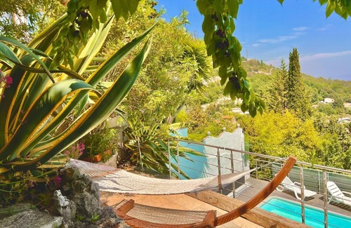 La Turbie Villa | Grande Villa, 4 chambres, vue panoramique unique sur Monaco, jardins, piscine