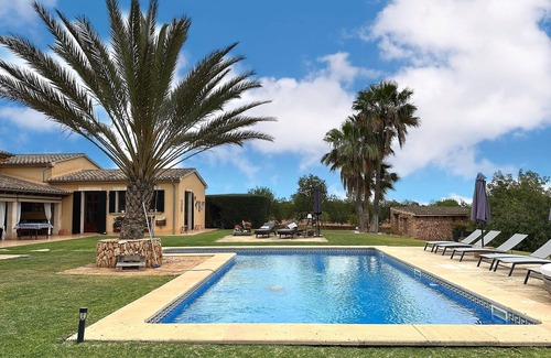 Llucmajor Villa | Offre de dernière minute! Derniers endroits dans une villa exclusive avec piscine, barbecue, wifi, A /