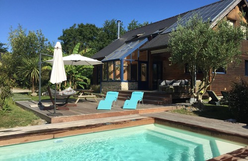 Saint-Pierre-de-Plesguen Maison | LE CABANON BRETON - Ecogîte avec PISCINE près de SAINT-MALO, MONT-ST-MICHEL