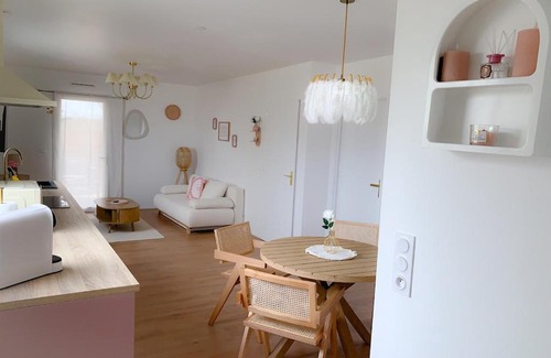 Belin-Beliet Appartement | Le Cocon Rose Jacuzzi privé rêve et Douceur
