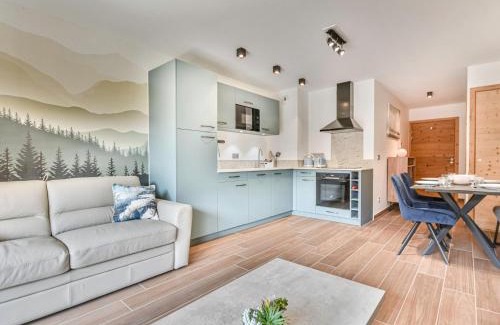 Les Gets Appartement | Le Génépi - Superbe T2 cabine 4-6 pers, neuf, à 50m des pistes, avec balcon, garage et WiFi - FR-1-685-67