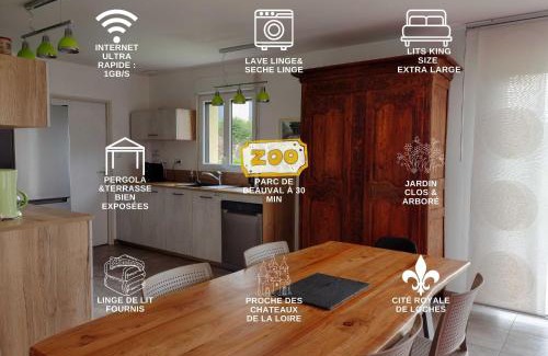 Loches Maison | Le Logis d'Emeric avec paisible jardin Clos&Arboré