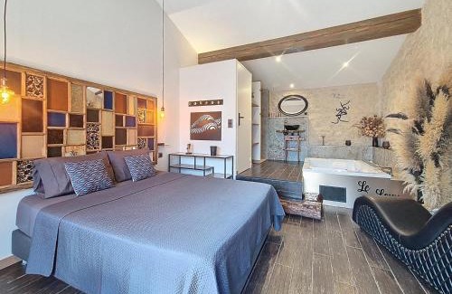Cubnezais Appartement | Le Lovy , Studio indépendant avec Jacuzzi