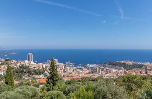 Beausoleil Appartement | Le Mas d'Angeline - Vue mer jardin commun parking voiture obligatoire 10min voiture Monaco route étroite pente raide croisement limité voir photos - Sea view shared garden parking car mandatory 10min car Monaco narrow steep road limited passing see photos