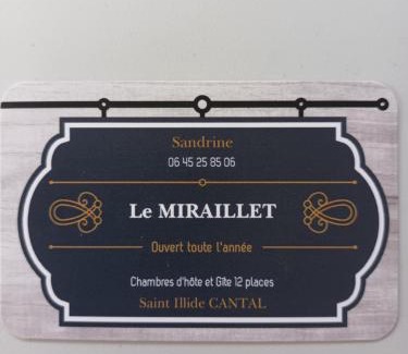 Saint-Illide Lit Et Petit-Déjeuner | Le Miraillet, chambre hôte