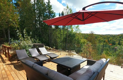 Lantier Cabine | Le Nid des Colibris - Vue imprenable Lac Ludger - 4 Saisons - Spa + Terrasse