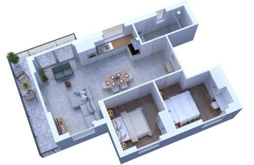 Aix-les-Bains Appartement | Le Nordique II - Jolie vue - Clim - Netflix