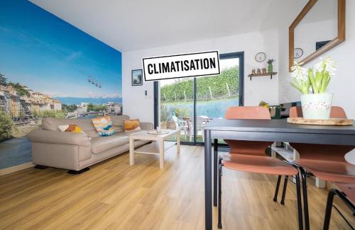Beaucroissant Appartement | Le Parmé' Nid - gîte 3 lits avec terrasse et Clim