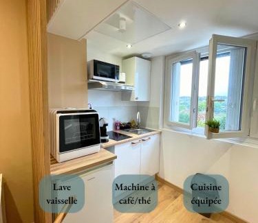 Montgeron Appartement | Le Perchoir - Studio cosy mezzanine, parking et WiFi - Paris Sud