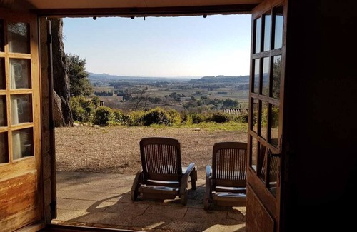 Villedieu Maison | Le Petit Paradis, Maison en pierre, piscine privée, vue exceptionnelle