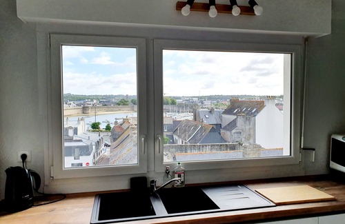 Concarneau Appartement | LE PHARE DE LA CROIX pleine vue mer, centre ville et plages à pied