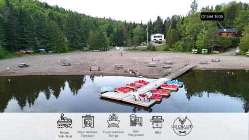 Sainte-Lucie-des-Laurentides Maison | Le1605 - Spa et Plage - Les chalets dans le nord