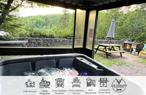 Sainte-Lucie-des-Laurentides Maison | Le1605 - Spa et Plage - Les chalets dans le nord