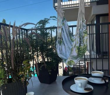 Lodz Appartement | Leaf Apartament Łódź prywatne miejsce parkingowe