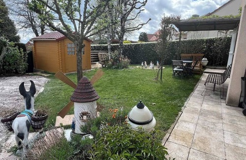 Aurillac Appartement | Les alouettes, ground floor, terrace, garden, 1bed, 4pers