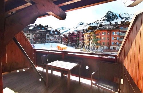 Arc-1950 Appartement | Les Arc 1950, skis aux pieds Grand lit moderne et spacieux (4 couchages confortables)