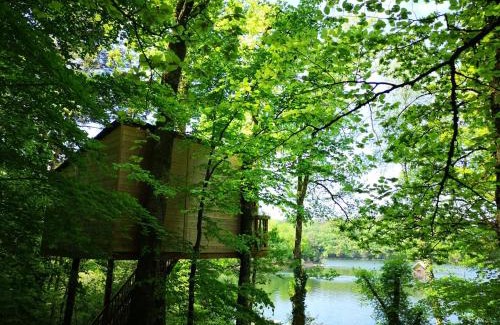 Saint-Gerons Autre | Les cabanes au bord du lac