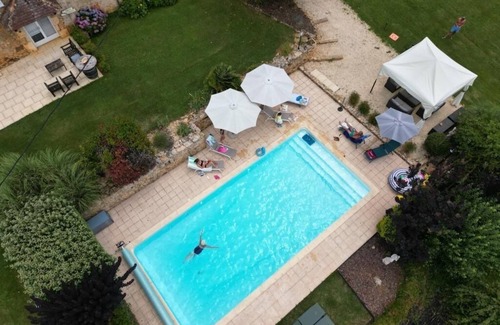 Saint-Front-sur-Lemance Maison | Les Ferouailles, Gite Périgord Noir, piscine privée