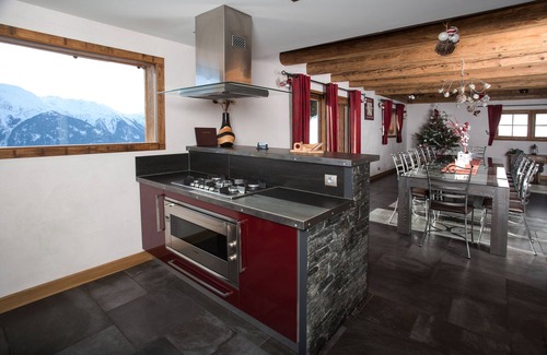 Bisanne 1500 Chalet De Ski | Les Saisies / Chalet HAUT STANDING 15 pers avec SPA Cheminée et vue Mont Blanc