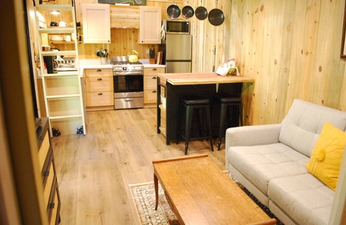 Paradise Estates Cabine | Li'l Finch Mt. Rainier tiny cabin with covered Hot tub and steam sauna