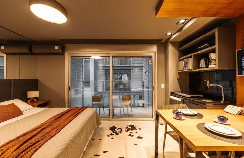 Centro Appartement | Lindo Studio, Central, Com Garagem e Academia!