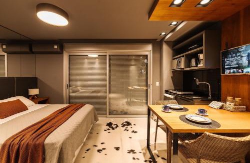 Centro Appartement | Lindo Studio, Central, Com Garagem e Academia!