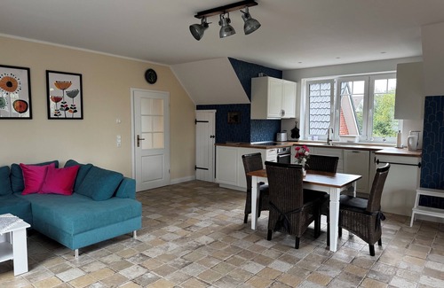Nordholz Appartement | Loft apartment directly behind the dyke in the middle of nature with a large roof terrace