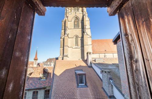 Fribourg Appartement | Loft avec vue sur la Cathédrale de Fribourg