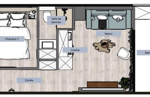 Kourou Appartement | Loft-ciné-wifi 4 pers
