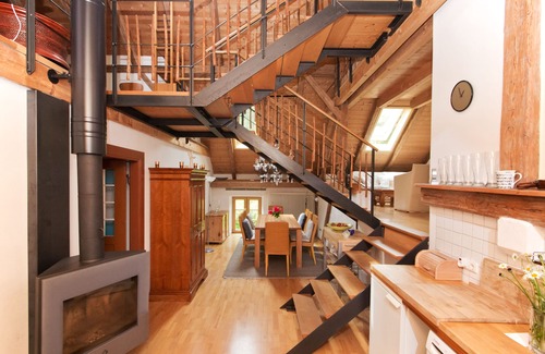 Unterdießen Maison | Loft for families, groups, fireplace, near Ammersee, Allgäu, Neuschwanstein