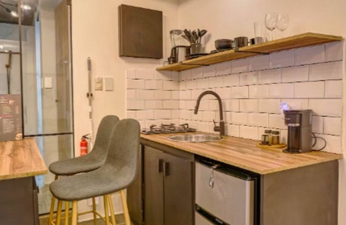 Ciudad Universitaria Appartement | Loft minimalista con vistas al mar y bañera en Santo Domingo with AC, WiFi