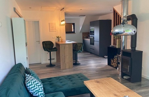 Straupitz Appartement | Loft with fireplace and 2 terraces on a natural plot in Straupitz-Spreewald