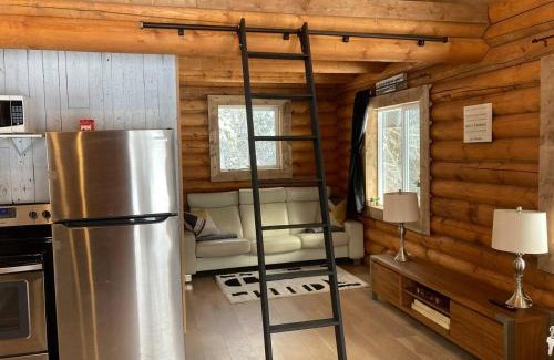 Central Okanagan Maison | Lofted log cabin with fire table