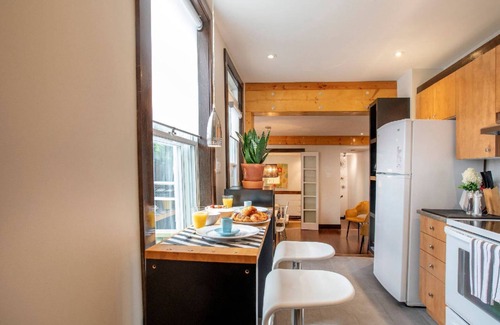 De Lorimier Appartement | LoftJC4 -1BR Suite +Free Private parking Lafontaine park