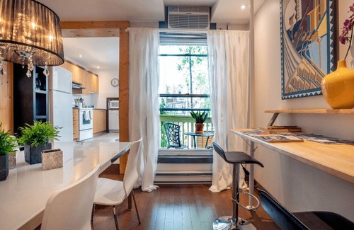 De Lorimier Appartement | LoftJC4 -1BR Suite +Free Private parking Lafontaine park