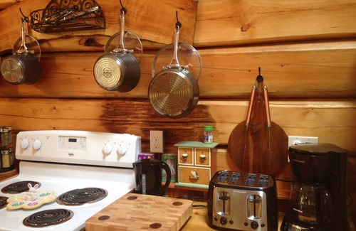 Roberts Creek Cabine | Log Cabin, lumineux, luxueux, calme. Idéal pour les couples et les familles avec enfants.