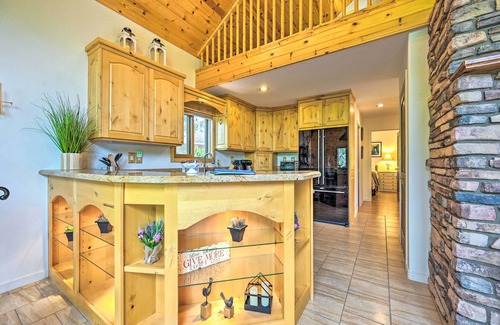 Payson Cabine | Log Cabin in Payson w/ Deck, Mtn & Creek Views