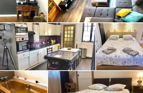 Tournay Maison | Logements Un Coin de Bigorre - La Pyrénéenne - 130m2 - Canal plus, Netflix, Bein, Apple TV - Wifi fibre - Village campagne