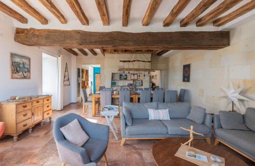 Chenehutte-Treves-Cunault Maison | Logis Escale - Grand Gite - Piscine