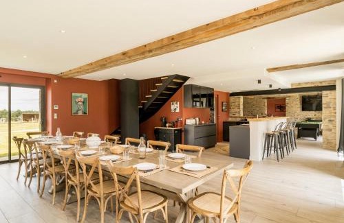 Loireauxence Maison | Longère moderne avec spa, billard, babyfoot, salle de sport, hammam, et Wi-Fi - FR-1-306-1288