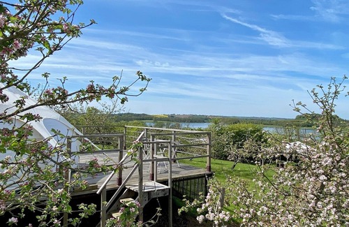 Longdon Cabine | Lotus Belle Tent With Private Deck, BBQ Garden And Hammock Overlooking Rutland Water