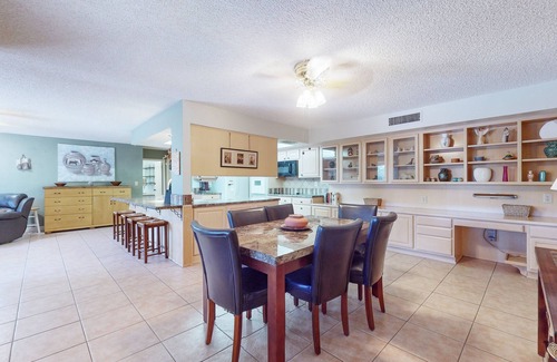 Sun City Maison | Lovely 55+ home with open floor plan and outdoor patio space