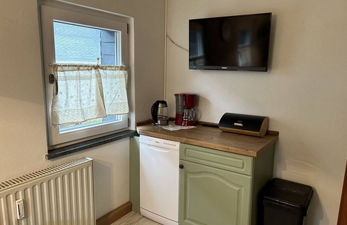 Grossschoenau Appartement | Joli appartement pour 12 personnes avec WIFI, bain à remous, TV, patio et animaux admis