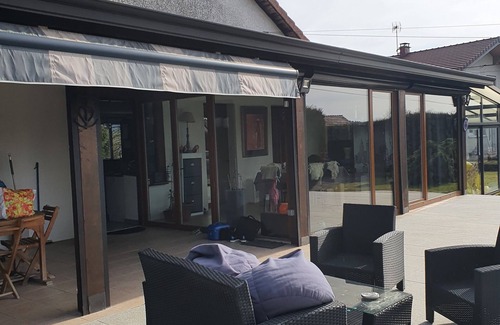 Poids-de-Fiole Maison | Jolie maison plain pied non clôturer avec piscine couverte non chauffer