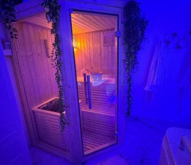 Metz Appartement | Loveroom de luxe avec jacuzzi sauna vapeur écran 300 cm