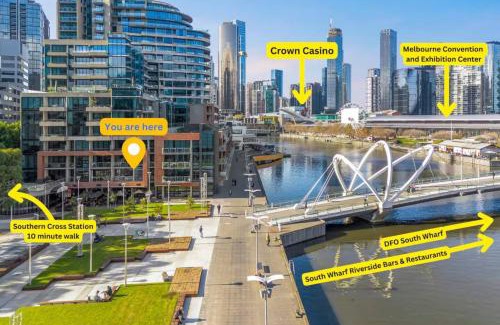 Docklands Appartement | Luxe 3BR CBD Apartment with River Views and Resort Style Amenities