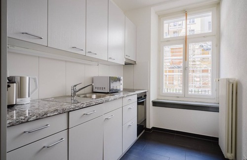 Enge Appartement | Luxe Enge 2BR w/ Shared W/D, near Local Market & Old Town, by Blueground