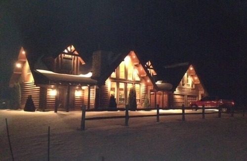 Garrison Cabine | Luxueux Accueil Connexion avec Mille Lacs Lake Sunrise Vues