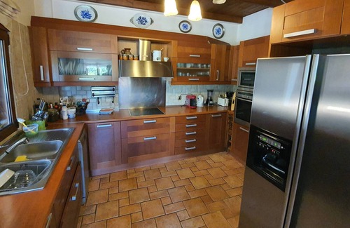 Kato Diminio Villa | Villa de luxe, 5 chambres, grande piscine, sauna, vue imprenable