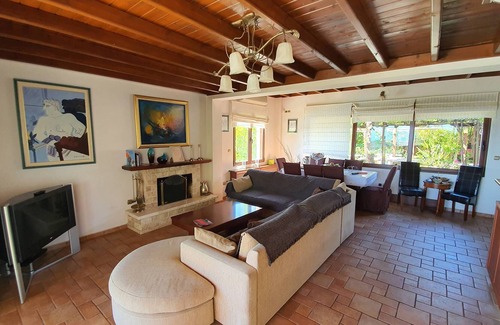 Kato Diminio Villa | Villa de luxe, 5 chambres, grande piscine, sauna, vue imprenable